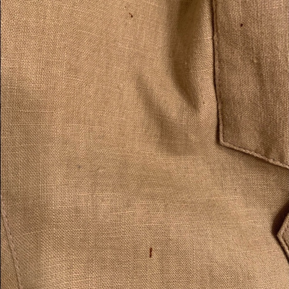 VINTAGE 80S ADOLFO BLAZER CRYSTAL FLOWER LINEN - Picture 5 of 12